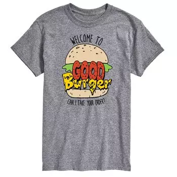 Футболка с рисунком Big & Tall Good Burger License, серый