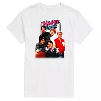 Футболка с рисунком Big & Tall Happy Days License