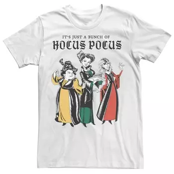 Футболка с рисунком Big & Tall Hocus Pocus Sanderson Sisters Licensed Character, белый