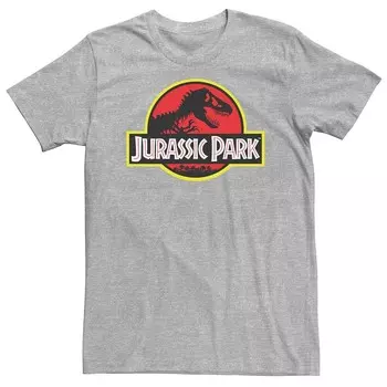 Футболка с рисунком Big & Tall Jurassic Park Licensed Character, цвет Athletic Heather