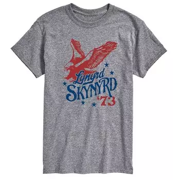 Футболка с рисунком Big & Tall Lynyrd Skynyrd Soaring Eagle Licensed Character, серый