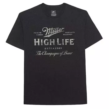 Футболка с рисунком Big & Tall Miller High Life Label Licensed Character, цвет Charcoal Heather