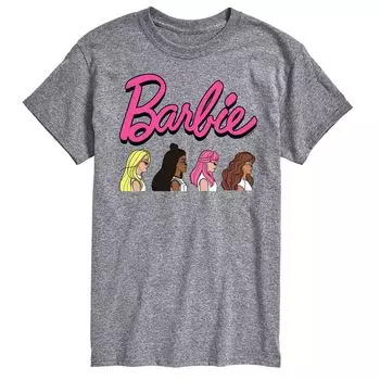Футболка с рисунком Big & Tall Profiles Barbie, серый