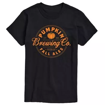 Футболка с рисунком Big & Tall Pumpkin Brewing Co Licensed Character, черный