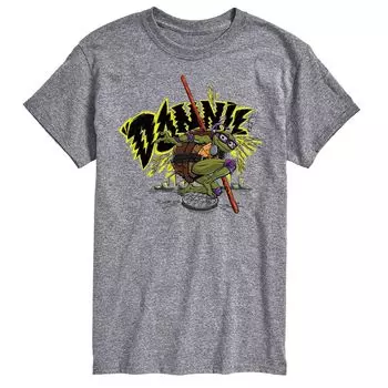 Футболка с рисунком Big & Tall Teenage Mutant Ninja Turtles Дон Licensed Character, серый