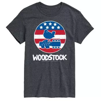 Футболка с рисунком Big & Tall Woodstock Americana License