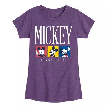 Футболка с рисунком блоков Disney's Mickey Mouse для девочек 7–16 лет Licensed Character