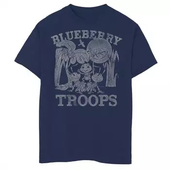 Футболка с рисунком Blueberry Troops для мальчиков 8–20 лет Disney Pixar's Bug's Life Licensed Character