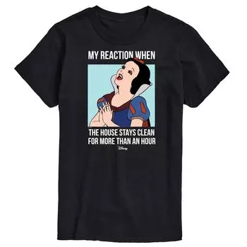 Футболка с рисунком «Большая и высокая Белоснежка» Принцесса Disney, черный