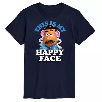Футболка с рисунком «Большое высокое и счастливое лицо» Disney/Pixar Licensed Character, синий