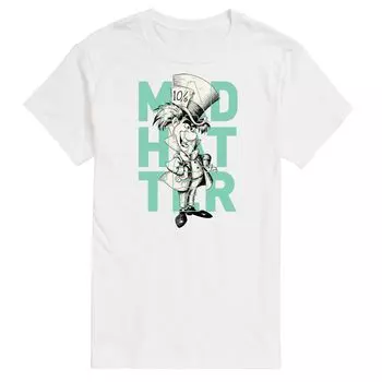 Футболка с рисунком «Большой и Безумный Шляпник» из мультфильма Диснея «Алиса в стране высоких чудес» License, белый