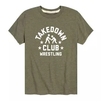 Футболка с рисунком борьбы Takedown Club для мальчиков 8–20 лет Licensed Character