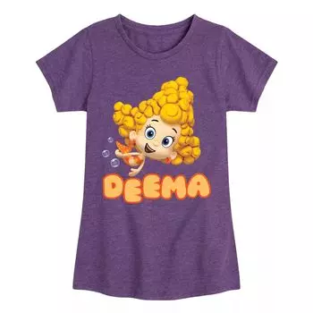 Футболка с рисунком Bubble Guppies Deema для девочек 7–16 лет Licensed Character, фиолетовый
