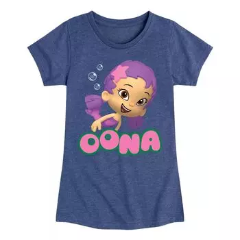 Футболка с рисунком Bubble Guppies Oona для девочек 7–16 лет Licensed Character, синий