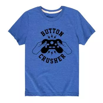 Футболка с рисунком Button Crusher для мальчиков 8–20 лет Licensed Character, синий