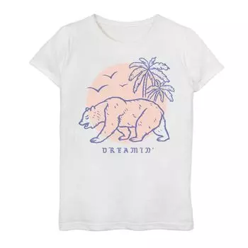 Футболка с рисунком Cali Bear Dreamin Sunset для девочек 7–16 лет Licensed Character