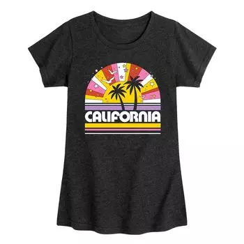 Футболка с рисунком California Sunset для девочек 7–16 лет Licensed Character