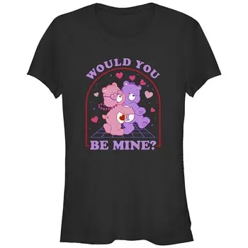 Футболка с рисунком Care Bears для юниоров «Will You Be Mine» Licensed Character, черный