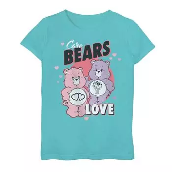 Футболка с рисунком Care Bears Love для девочек 7–16 лет Licensed Character