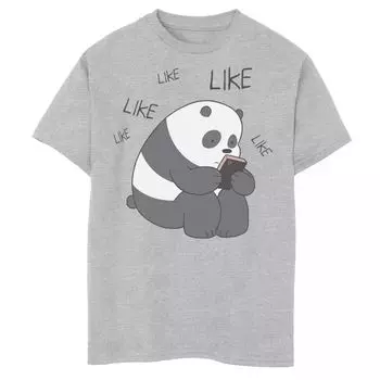 Футболка с рисунком Cartoon Network We Bare Bears Like Like для мальчиков 8–20 лет Licensed Character