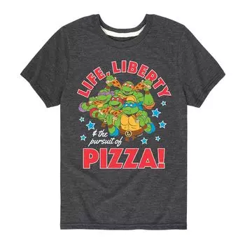 Футболка с рисунком «Черепашки-ниндзя» для мальчиков 8–20 лет Liberty Pizza Licensed Character
