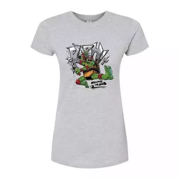 Футболка с рисунком «Черепашки-ниндзя» для юниоров Mutant Mayhem Raph Licensed Character, серый