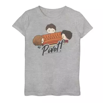 Футболка с рисунком Chibi Pivot для девочек 7–16 лет Friends Licensed Character