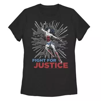 Футболка с рисунком «Чудо-женщина» DC Comics для юниоров «Борьба за справедливость» Licensed Character