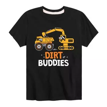 Футболка с рисунком Construction Dirt Buddies для мальчиков 8–20 лет Licensed Character