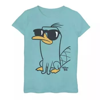 Футболка с рисунком Cool Perry's Shades для девочек 7–16 лет Disney's Phineas and Ferb Licensed Character