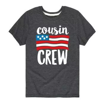 Футболка с рисунком Cousin Crew Americana для мальчиков 8–20 лет Licensed Character, серый