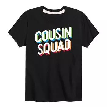 Футболка с рисунком Cousin Squad для мальчиков 8–20 лет Licensed Character