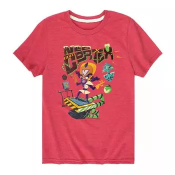 Футболка с рисунком Crash Bandicoot Neo Cortex для мальчиков 8–20 лет Licensed Character, красный