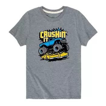 Футболка с рисунком Crushin It для мальчиков 8–20 лет Licensed Character, серый