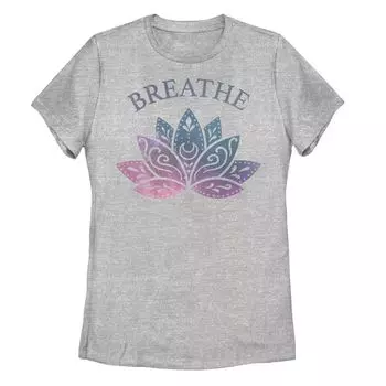 Футболка с рисунком цветка лотоса для юниоров "Breathe"