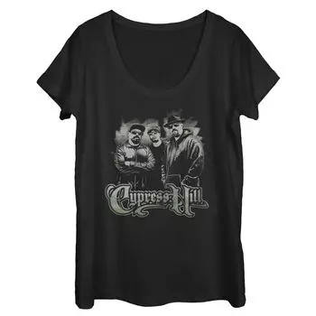 Футболка с рисунком Cypress Hill Group Shot для юниоров Madeworn Trio Licensed Character