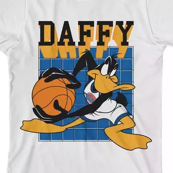 Футболка с рисунком Daffy Duck для мальчиков 8–20 лет Space Jam, 1996 г. Licensed Character