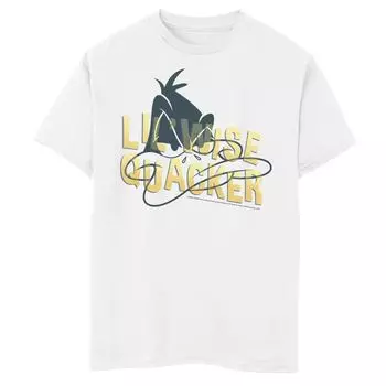 Футболка с рисунком Daffy Duck Lil' Wise Quacker для мальчиков 8–20 лет Looney Tunes Licensed Character