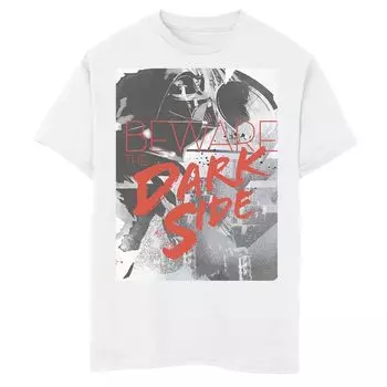 Футболка с рисунком «Дарт Вейдер, берегись темной стороны» для мальчиков 8–20 лет Star Wars