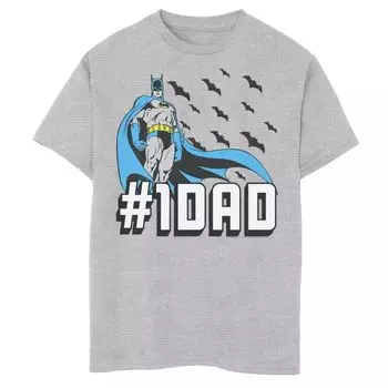 Футболка с рисунком DC Comics Batman Bat Dad для мальчиков 8–20 лет Licensed Character