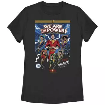 Футболка с рисунком DC Comics Shazam для юниоров We Are The Power Licensed Character