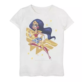 Футболка с рисунком DC Super Hero Girls Wonder для девочек 7–16 лет DC Comics