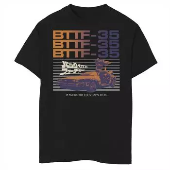 Футболка с рисунком DeLorean BTTF-35 для мальчиков 8–20 лет, посвященная 35-летию компании «Назад в будущее» Licensed Character