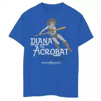 Футболка с рисунком Diana The Acrobat для мальчиков 8–20 лет Dungeons & Dragons Licensed Character