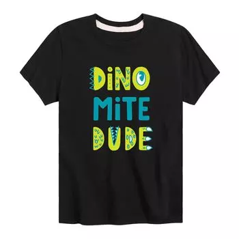 Футболка с рисунком Dino Mite Dude для мальчиков 8–20 лет Licensed Character