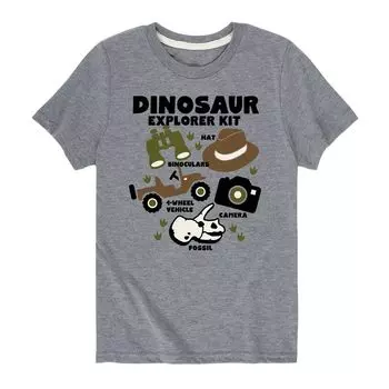 Футболка с рисунком «Dinosaur Explorer Kit» для мальчиков 8–20 лет Licensed Character