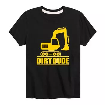 Футболка с рисунком Dirt Dude для мальчиков 8–20 лет Licensed Character, черный