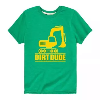 Футболка с рисунком Dirt Dude для мальчиков 8–20 лет Licensed Character, зеленый