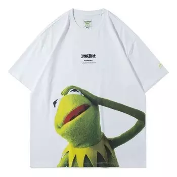 Футболка с рисунком Дисней Маппетс Li-Ning, белый
