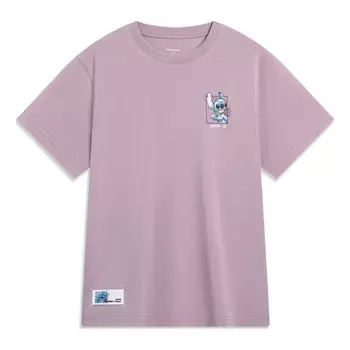 Футболка с рисунком Дисней Стич Li-Ning, лиловый
